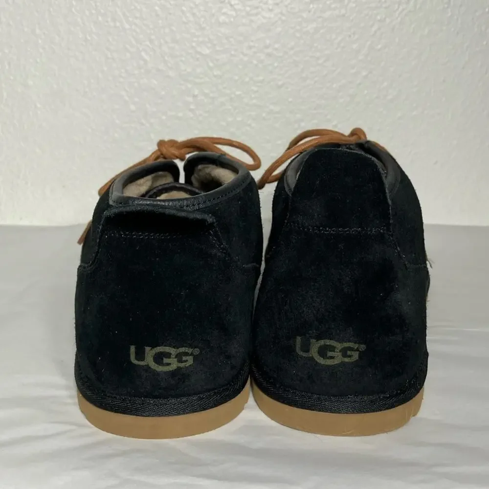UGG Men's Chukka‎ Black Suede Chukka Boots Size 18 shoes warm suede NEW maksim